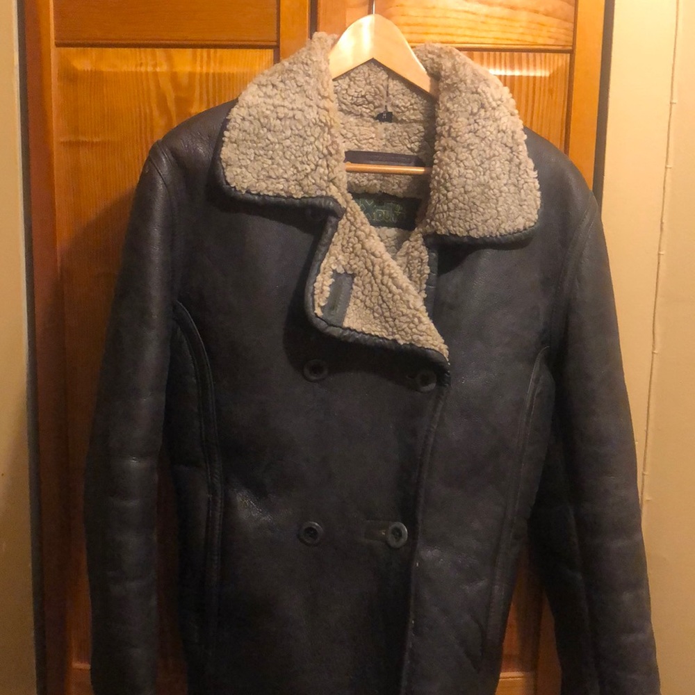 Genuine Leather Shearling Coat